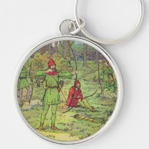Robin Hood in het bos Sleutelhanger