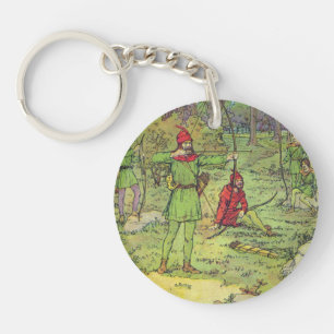 Robin Hood in het bos Sleutelhanger