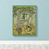 Robin Hood in Sherwood Forest Canvas Afdruk (Insitu (Houten vloer))