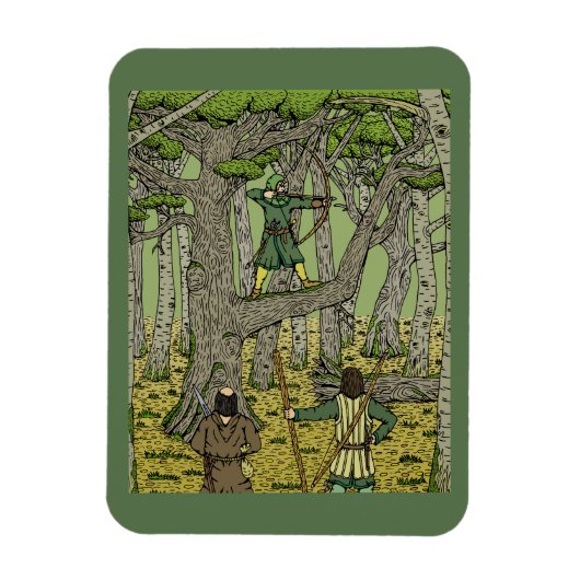 Robin Hood in Sherwood Forest Magneet (Verticaal)