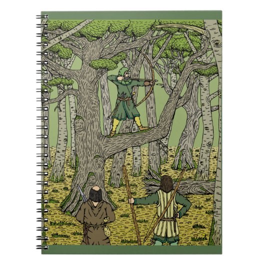 Robin Hood in Sherwood Forest Notitieboek (Voorkant)