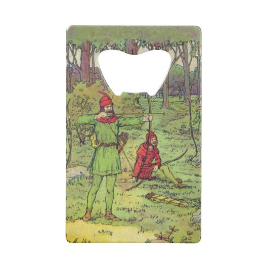 Robin Hood In The Forest  Creditkaart Flessenopener (Voorkant)