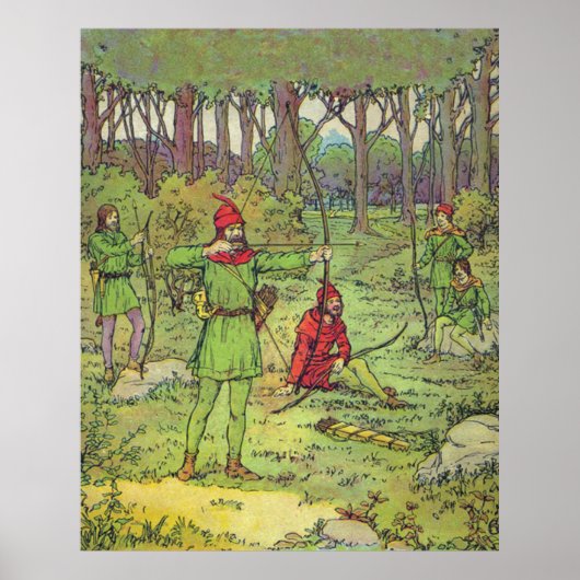 Robin Hood In The Forest Poster (Voorkant)