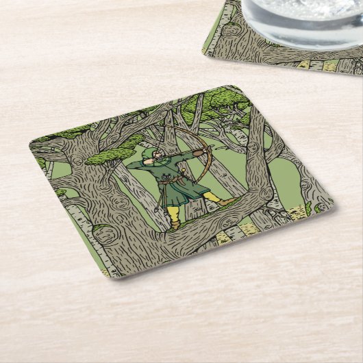 Robin Hood Kartonnen Onderzetters (Schuin)