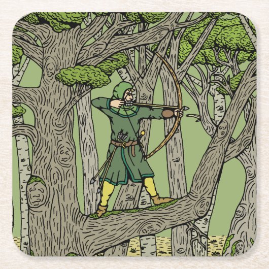 Robin Hood Kartonnen Onderzetters (Voorkant)