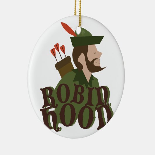 Robin Hood Keramisch Ornament (Rechts)