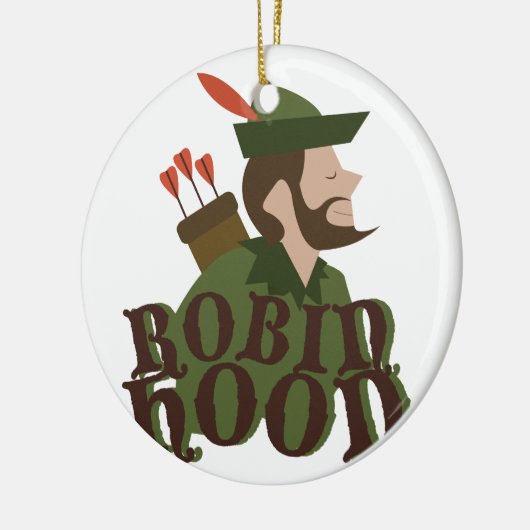 Robin Hood Keramisch Ornament (Links)
