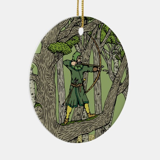 Robin Hood Keramisch Ornament (Rechts)