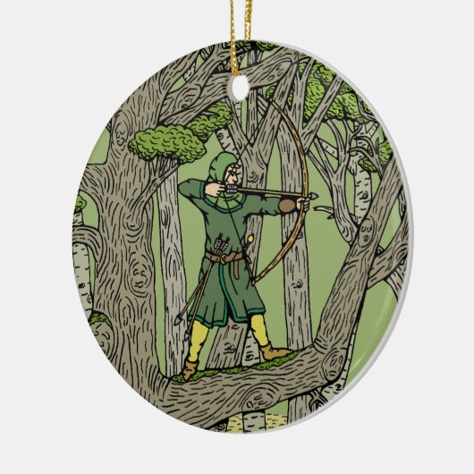 Robin Hood Keramisch Ornament (Links)