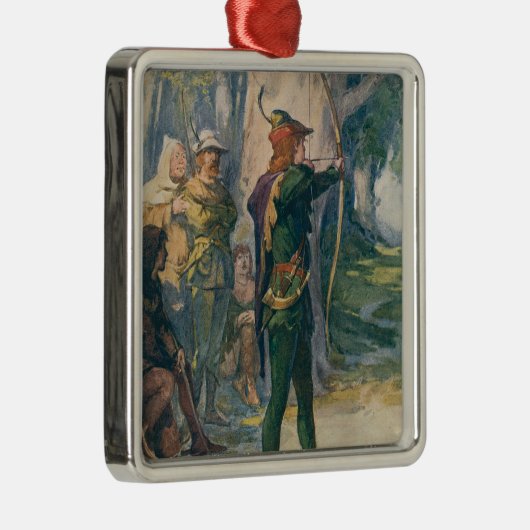 Robin Hood Metalen Ornament (Rechts)