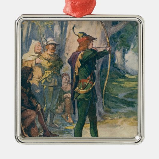 Robin Hood Metalen Ornament (Voorkant)