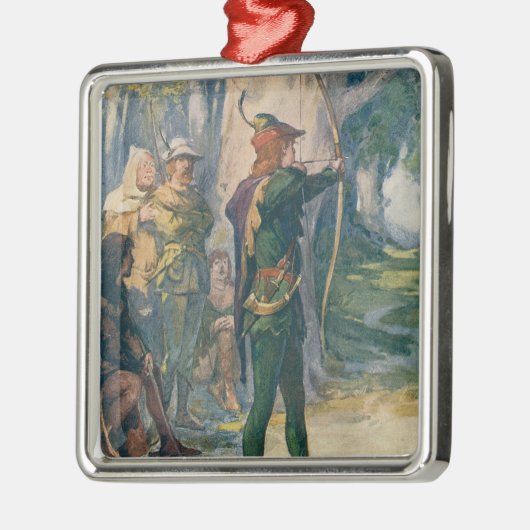 Robin Hood Metalen Ornament (Links)