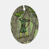 Robin Hood Metalen Ornament (Voorkant links)