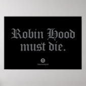 Robin Hood moet sterven. Poster (Voorkant)