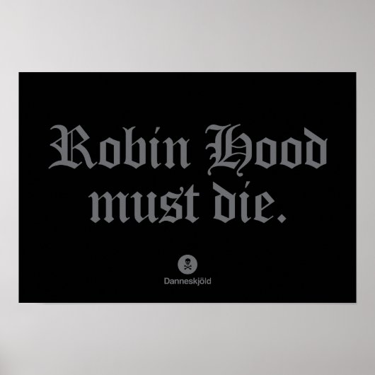Robin Hood moet sterven. Poster (Voorkant)