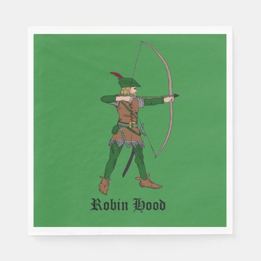 Robin Hood napkin Servet (Voorkant)