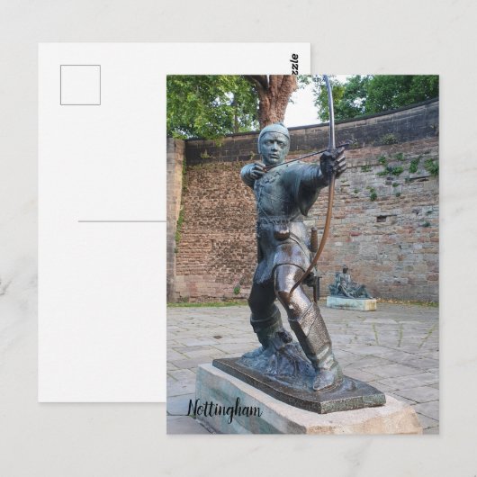 Robin Hood, Nottingham Briefkaart (Voorkant / Achterkant)