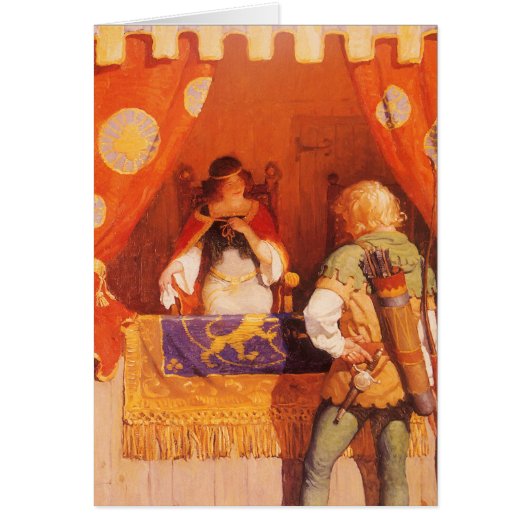  Robin Hood ontmoet Maid Marian door NC Wyeth (Voorkant)
