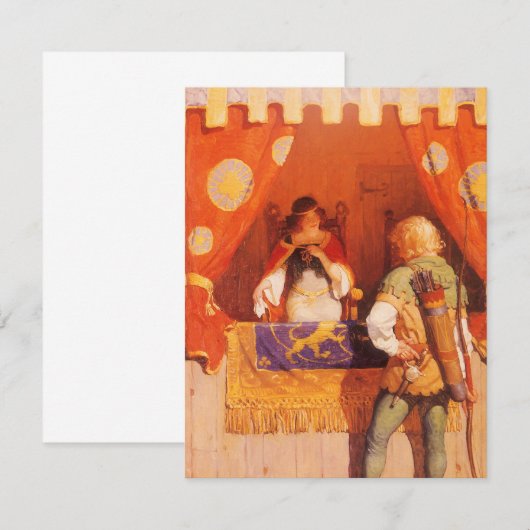 Robin Hood ontmoet Maid Marian door NC Wyeth (Voorkant / Achterkant)