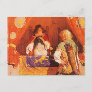  Robin Hood ontmoet Maid Marian door NC Wyeth Briefkaart