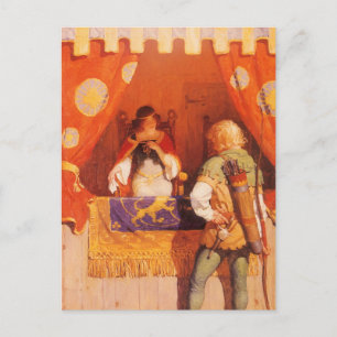 Robin Hood ontmoet Maid Marian door NC Wyeth Briefkaart