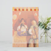  Robin Hood ontmoet Maid Marian door NC Wyeth Briefpapier (Staand voorkant)