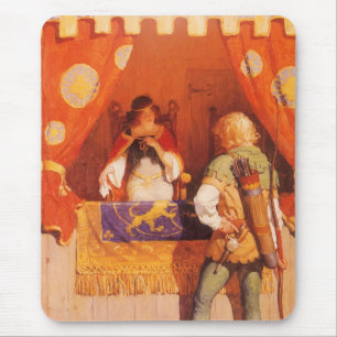 Robin Hood ontmoet Maid Marian door NC Wyeth Muismat