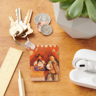 Robin Hood ontmoet Maid Marian door NC Wyeth Sleutelhanger