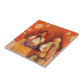  Robin Hood ontmoet Maid Marian door NC Wyeth Tegeltje (Zijkant)