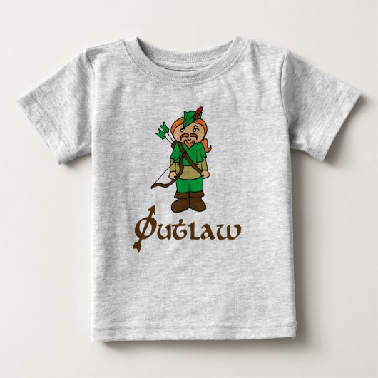 Robin Hood Outlaw Archery baby kinder bodysuit shi (Voorkant)