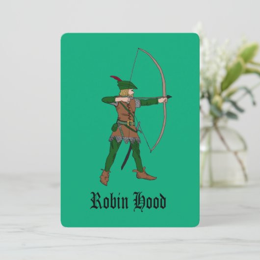 Robin Hood Party Uitnodigingen (Staand voorkant)
