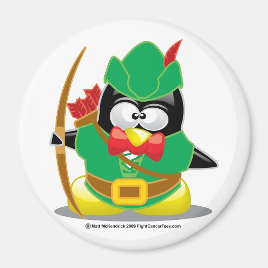 Robin Hood Penguin Magneet (Voorkant)