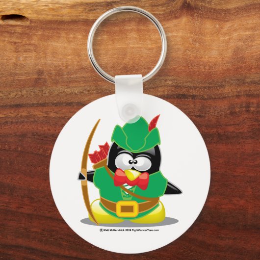Robin Hood Penguin Sleutelhanger (Voorkant)