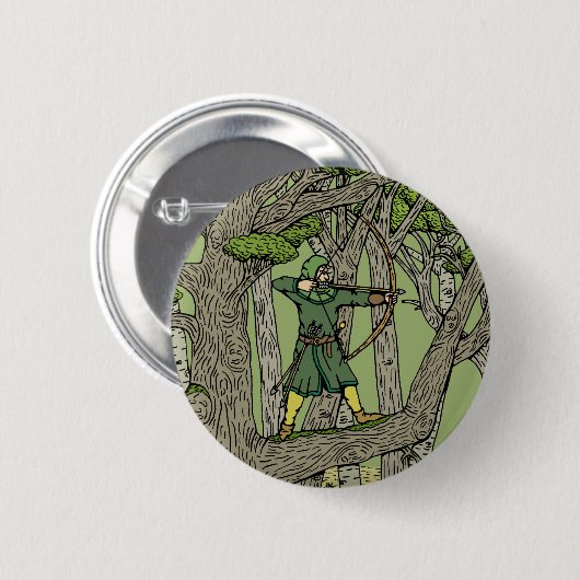 Robin Hood Ronde Button 5,7 Cm (Voorkant /achterkant)