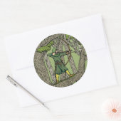 Robin Hood Ronde Sticker (Envelop)