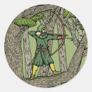 Robin Hood Ronde Sticker