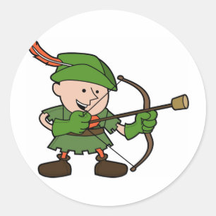 Robin Hood Ronde Sticker