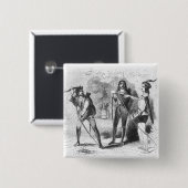 Robin Hood, Scarlet en John Vierkante Button 5,1 Cm (Voorkant /achterkant)