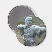 Robin Hood Statue Nottingham Magneet (Voorkant / Achterkant)
