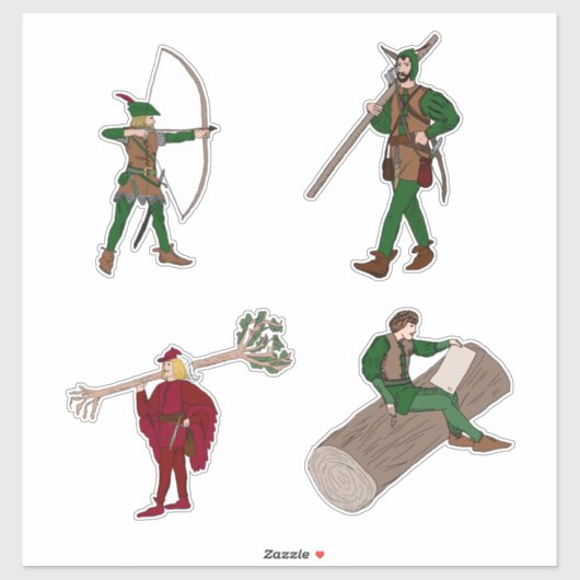 Robin Hood Sticker 4-pack (Vel)