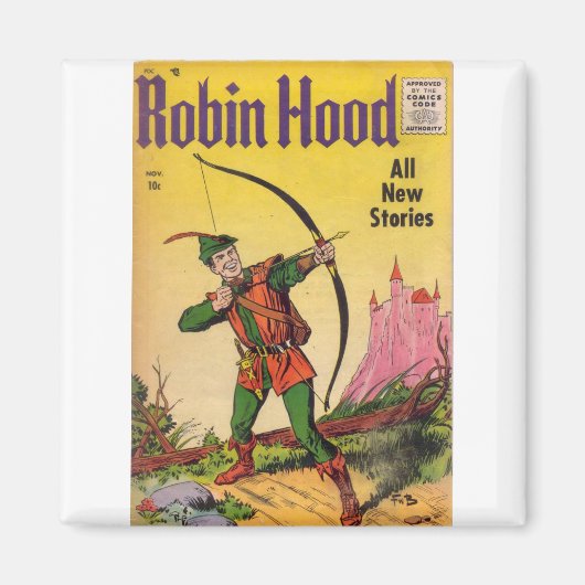 Robin Hood - Superheld - Super Comics - Robin Hood Magneet (Voorkant)