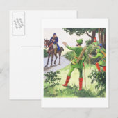 Robin Hood, van 'Peeps in het verleden', gepublice Briefkaart (Voorkant / Achterkant)
