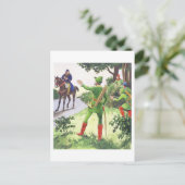 Robin Hood, van 'Peeps in het verleden', gepublice Briefkaart (Staand voorkant)