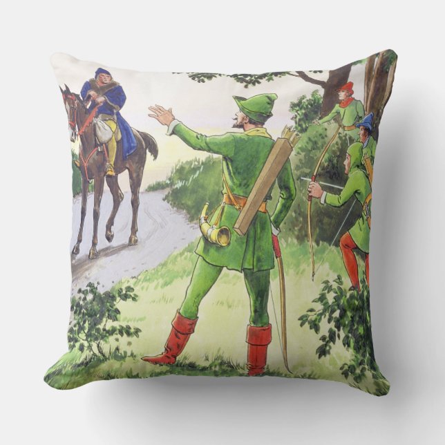 Robin Hood, van 'Peeps in het verleden', gepublice Kussen (Voorkant)