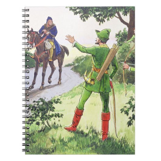 Robin Hood, van 'Peeps in het verleden', gepublice Notitieboek (Voorkant)