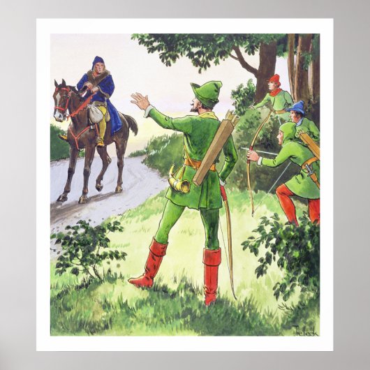 Robin Hood, van 'Peeps in het verleden', gepublice Poster (Voorkant)