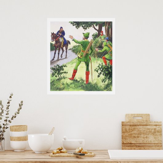 Robin Hood, van 'Peeps in het verleden', gepublice Poster (Keuken)