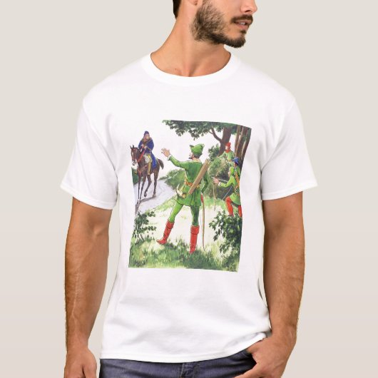 Robin Hood, van 'Peeps in het verleden', gepublice T-shirt (Voorkant)
