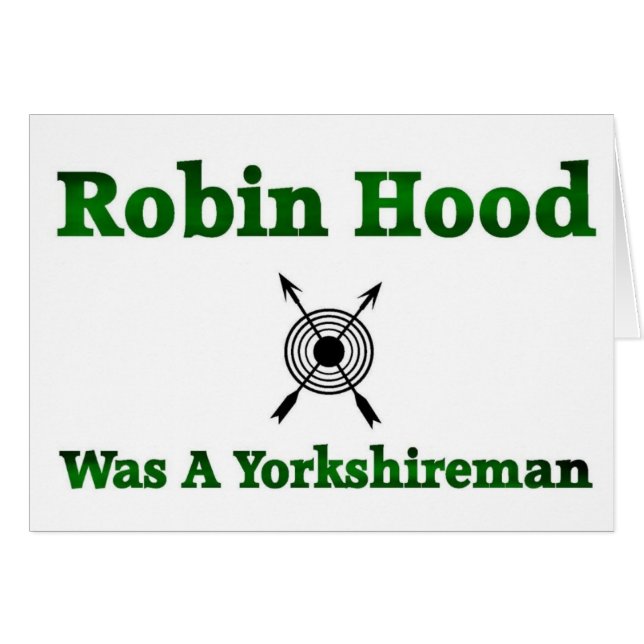 Robin Hood was een Yorkshireman (Voorkant Horizontaal)