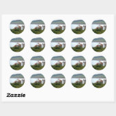 Robin Hood's Bay Ronde Sticker (Vel)